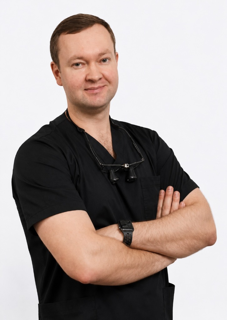 Лікар Малюкін Андрій Віталійович — головний лікар Harmony Clinic, стоматолог-ортопед